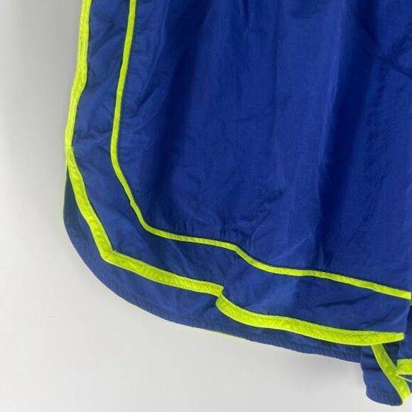 Free People Movement Athletic Running Shorts Blue/ Neon Green Lined Size XL - Picture 3 of 6
